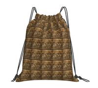 JBJGKHLP Egypts Hieroglyphics Print Drawstring Backpack Women Men Sports Workout Travel Yoga Portable Fitness Bag