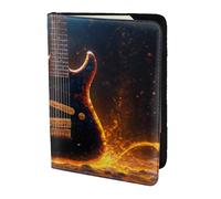 JBJGKHLP Electric Guitar Print Passport Travel Document Wallet Case Unisex Lightweight Secure Travel Accessories