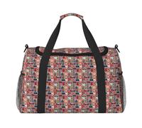 JBJGKHLP England Symbols Print Versatile Hand Travel Bag Foldable Shoulder Tote Business Trip Outdoor Carry-On