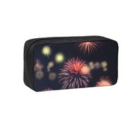 JBJGKHLP Explosion Firework 3D Print Simple Spacious Pen Case Office Stationery Organizer Pouch Lightweight Storage Pens