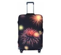JBJGKHLP Explosion Firework 3D Print Universal Suitcase Elastic Luggage Protector Waterproof Travel Business Vacation