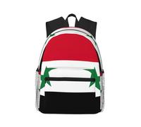 JBJGKHLP Flag Of The Syrian Arab Republic Print Adults Lightweight Casual Backpack Water-Resistant Daily Use Travel Hiking Commuting