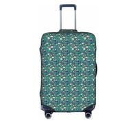 JBJGKHLP Flower Hummingbirds Embroidery Print Travel Business Suitcase Cover Luggage Protector for Universal Waterproof Sleeve
