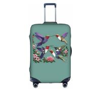 JBJGKHLP Flower Hummingbirds Embroiderys Print Travel Business Suitcase Cover Luggage Protector for Universal Waterproof Sleeve