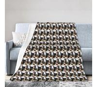 JBJGKHLP French Bulldog Print Ultra-Soft Flannel Blanket Anti-Pilling Blankets Wrinkle Non-Shedding, All Seasons