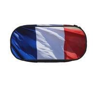 JBJGKHLP French Flag Print Convenient Pencil Case Practical Pen Storage Bags School Office Essentials Vibrant