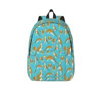 JBJGKHLP Funny Cartoon Kangaroo Zoo Print Lightweight Stylish Unisex Backpack Double Shoulder Bag For Travel Outdoor Use