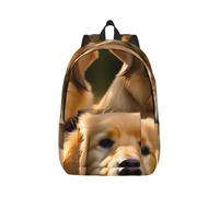 JBJGKHLP Golden Retrievers Print Lightweight Stylish Unisex Backpack Double Shoulder Bag For Travel Outdoor Use