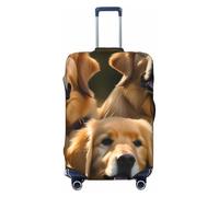 JBJGKHLP Golden Retrievers Print Universal Suitcase Elastic Luggage Protector Waterproof Travel Business Vacation