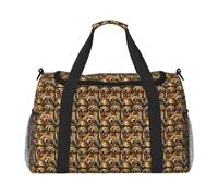 JBJGKHLP Golden Retrievers Print Versatile Hand Travel Bag Foldable Shoulder Tote Business Trip Outdoor Carry-On