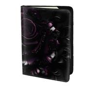 JBJGKHLP Gothic Rose Print Print Passport Travel Document Wallet Case Unisex Lightweight Secure Travel Accessories