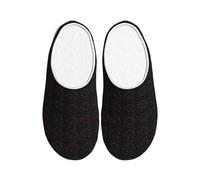 JBJGKHLP gothic Rose Print Washable Slippers Unisex flip flops with TPR Sole Cute Hotel shoes for Guestss