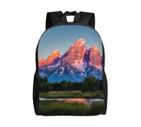 JBJGKHLP Grand Teton National Park Print Versatile Double Shoulder Backpack Unisex Travel Rucksack For Work Hiking Daily