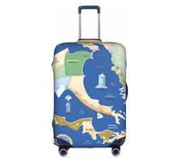 JBJGKHLP Greece Map Print Travel Business Suitcase Cover Luggage Protector for Universal Waterproof Sleeve