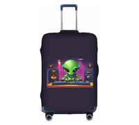 JBJGKHLP Green Alien Print Travel Business Suitcase Cover Luggage Protector for Universal Waterproof Sleeve