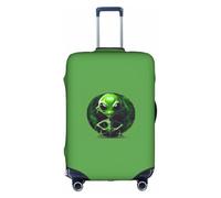 JBJGKHLP Green Alien Print Travel Business Suitcase Cover Luggage Protector for Universal Waterproof Sleeve