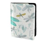 JBJGKHLP Green Dragonfly Print Passport Travel Document Wallet Case Unisex Lightweight Secure Travel Accessories