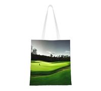 JBJGKHLP Green Golf Course Print Beach Bag Lightweight Bags Eco-Friendly Foldable Travel Gym All Seasons Versatile