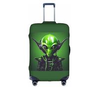 JBJGKHLP Green Long Ear Alien Print Travel Business Suitcase Cover Luggage Protector for Universal Waterproof Sleeve