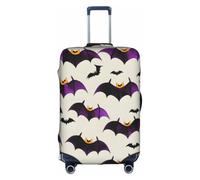 JBJGKHLP Halloween Flying Purple Bats Print Travel Business Suitcase Cover Luggage Protector for Universal Waterproof Sleeve