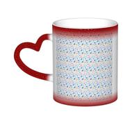 JBJGKHLP Hockey Elements Creative Patterned Print Starry Sky Color-Changing Mug Birthday Anniversary Office Gift Ceramic Coffee Mugs