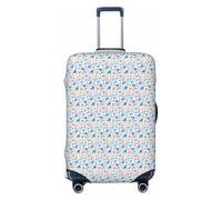 JBJGKHLP Hockey Elements Creative Patterned Print Universal Suitcase Elastic Luggage Protector Waterproof Travel Business Vacation