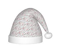 JBJGKHLP I Love You Words with Hearts Print Christmas Hat Kids Fits Years Santa Hat with for Holiday Parties Celebrations