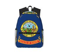 JBJGKHLP Idaho State Flag Print Adults Lightweight Casual Backpack Water-Resistant Daily Use Travel Hiking Commuting