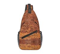 JBJGKHLP Industrial Brick Wall Background Print Cross Chest Bag Diagonally Unisex Sling Backpack Outdoor Sport Casual Fashion