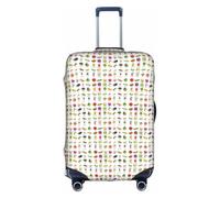 JBJGKHLP Introduction of Various Vegetables Print Travel Business Suitcase Cover Luggage Protector for Universal Waterproof Sleeve