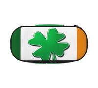 JBJGKHLP Irish Flag Print Convenient Pencil Case Practical Pen Storage Bags School Office Essentials Vibrant