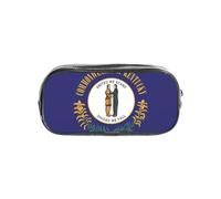 JBJGKHLP Kentucky State Flag Print Boys Girls Clear Pencil Case School Office Supplies Transparent Stationery Pouch