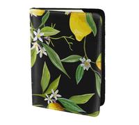 JBJGKHLP Lemon and Flower Print Passport Travel Document Wallet Case Unisex Lightweight Secure Travel Accessories