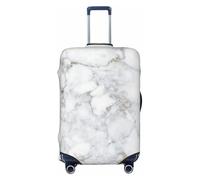 JBJGKHLP Light Black Marble Print Universal Suitcase Elastic Luggage Protector Waterproof Travel Business Vacation