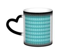 JBJGKHLP Light Blue Butterfly Print Starry Sky Color-Changing Mug Birthday Anniversary Office Gift Ceramic Coffee Mugs