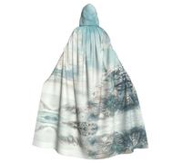 JBJGKHLP Lighthouse Backdrop Print Adults Hooded Cloak Carnival Costume Cosplay Wedding Party Outdoor Celebrations