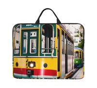JBJGKHLP Lisbon Tram Print 14 Inch Laptop Case Sleeve Computer Portable Bag For School Office Travel Daily Use