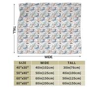 JBJGKHLP Llama Alpaca Cactus Print Ultra-Soft Flannel Blanket Anti-Pilling Blankets Wrinkle Non-Shedding, All Seasons