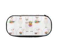 JBJGKHLP Llama Print Convenient Pencil Case Practical Pen Storage Bags School Office Essentials Vibrant