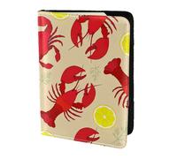 JBJGKHLP Lobster and Crab Print Passport Travel Document Wallet Case Unisex Lightweight Secure Travel Accessories