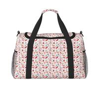 JBJGKHLP Love Paris Tower Bicycle Heart Print Versatile Hand Travel Bag Foldable Shoulder Tote Business Trip Outdoor Carry-On