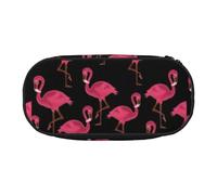 JBJGKHLP Lovely Pink Flamingos Print Convenient Pencil Case Practical Pen Storage Bags School Office Essentials Vibrant