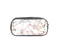 JBJGKHLP Marble Texture Copper Splatter Print Boys Girls Clear Pencil Case School Office Supplies Transparent Stationery Pouch