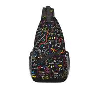 JBJGKHLP Math Formula Print Cross Chest Bag Diagonally Unisex Sling Backpack Outdoor Sport Casual Fashion