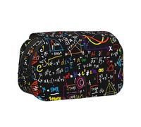 JBJGKHLP Math Formula Print Versatile Pencil Case Large Capacity Storage Makeup Toiletry Pouch Travel Office