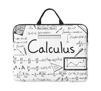 JBJGKHLP Math Geometry Geek Calculus Print 14 Inch Laptop Case Sleeve Computer Portable Bag For School Office Travel Daily Use