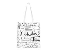 JBJGKHLP Math Geometry Geek Calculus Print Beach Bag Lightweight Bags Eco-Friendly Foldable Travel Gym All Seasons Versatile