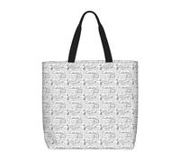 JBJGKHLP Math Geometry G alculus Print Extra-Large Organizer Bag Unisex Shoulder Tote Shopping Reusable Eco-Friendly