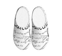 JBJGKHLP Math Geometry Geek Calculus Print Washable Slippers Unisex flip flops with TPR Sole Cute Hotel shoes for Guestss