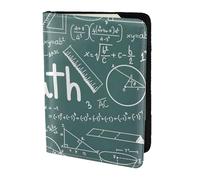 JBJGKHLP Math Lesson Word Print Passport Travel Document Wallet Case Unisex Lightweight Secure Travel Accessories